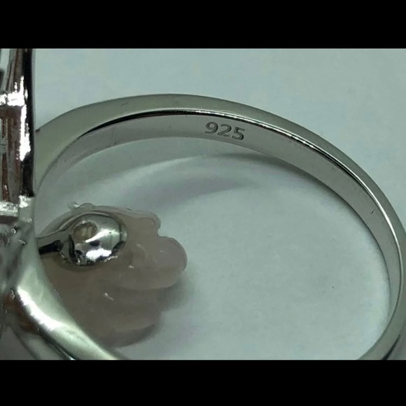 Morganite- MOP - Zircon 925 Ring - Picture 3 of 3